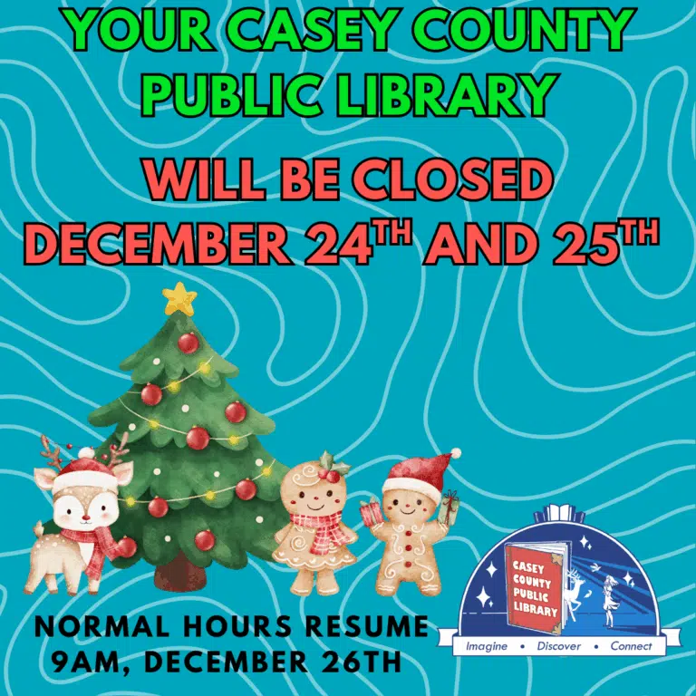 Closed December 24th and 25th for Christmas