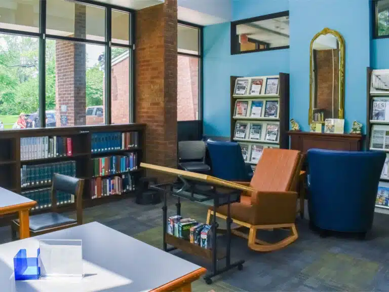 The quiet room provides a comfortable workspace at Casey County Public Library